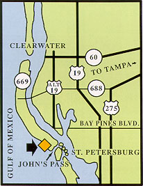 Location Map - Vacation Timeshare - Commodore Beach Club - Madeira Beach Florida