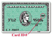 Location of security code on American Express