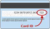 Location of security code on VISA and MasterCard